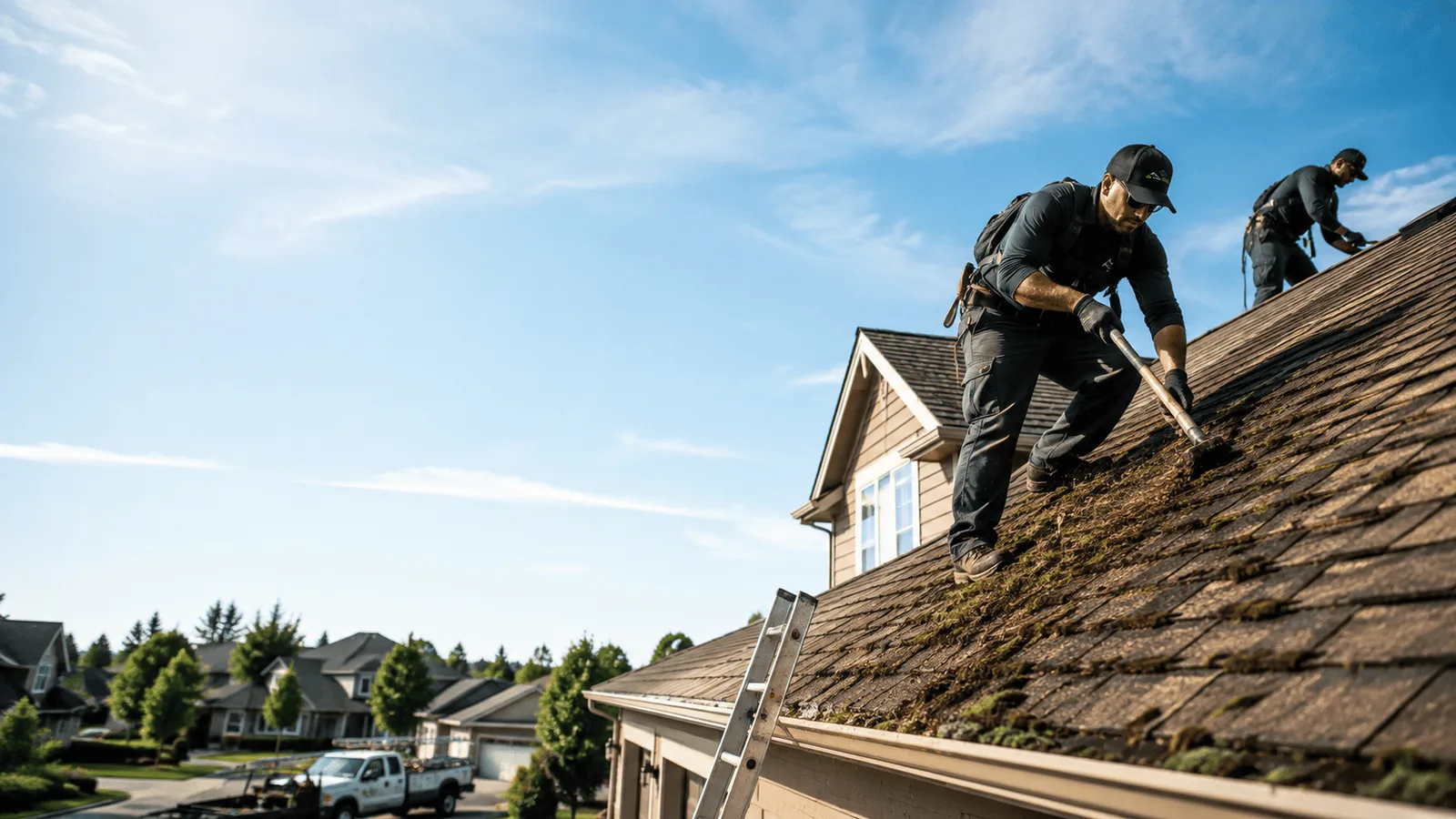 Roof Moss Removal in Rhodelia, KY near me